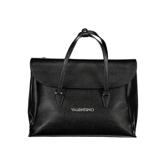 Mario Valentino Black Polyurethane Women Handbag - ClickThatClicks 