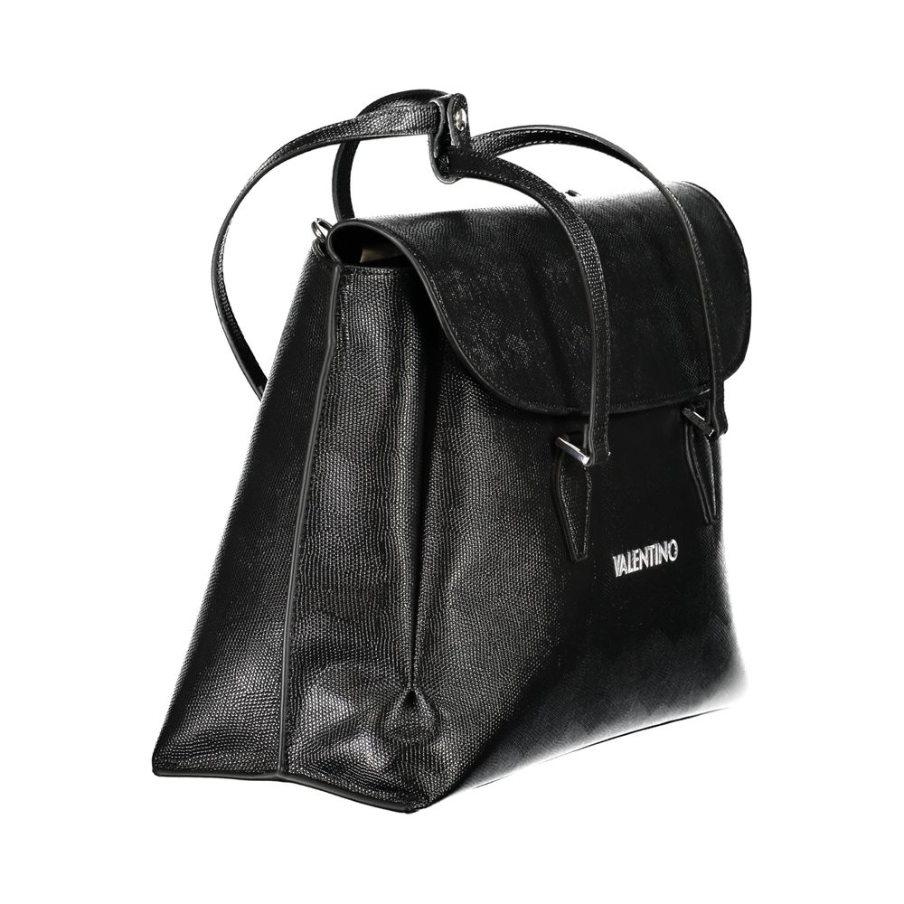 Mario Valentino Black Polyurethane Women Handbag - ClickThatClicks 