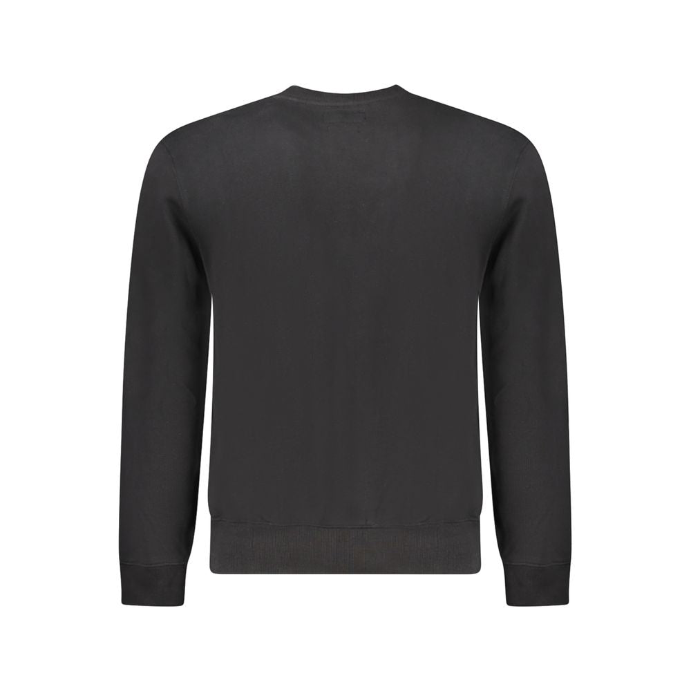 Guess Jeans Black Cotton Men Sweatshirt - ClickThatClicks 