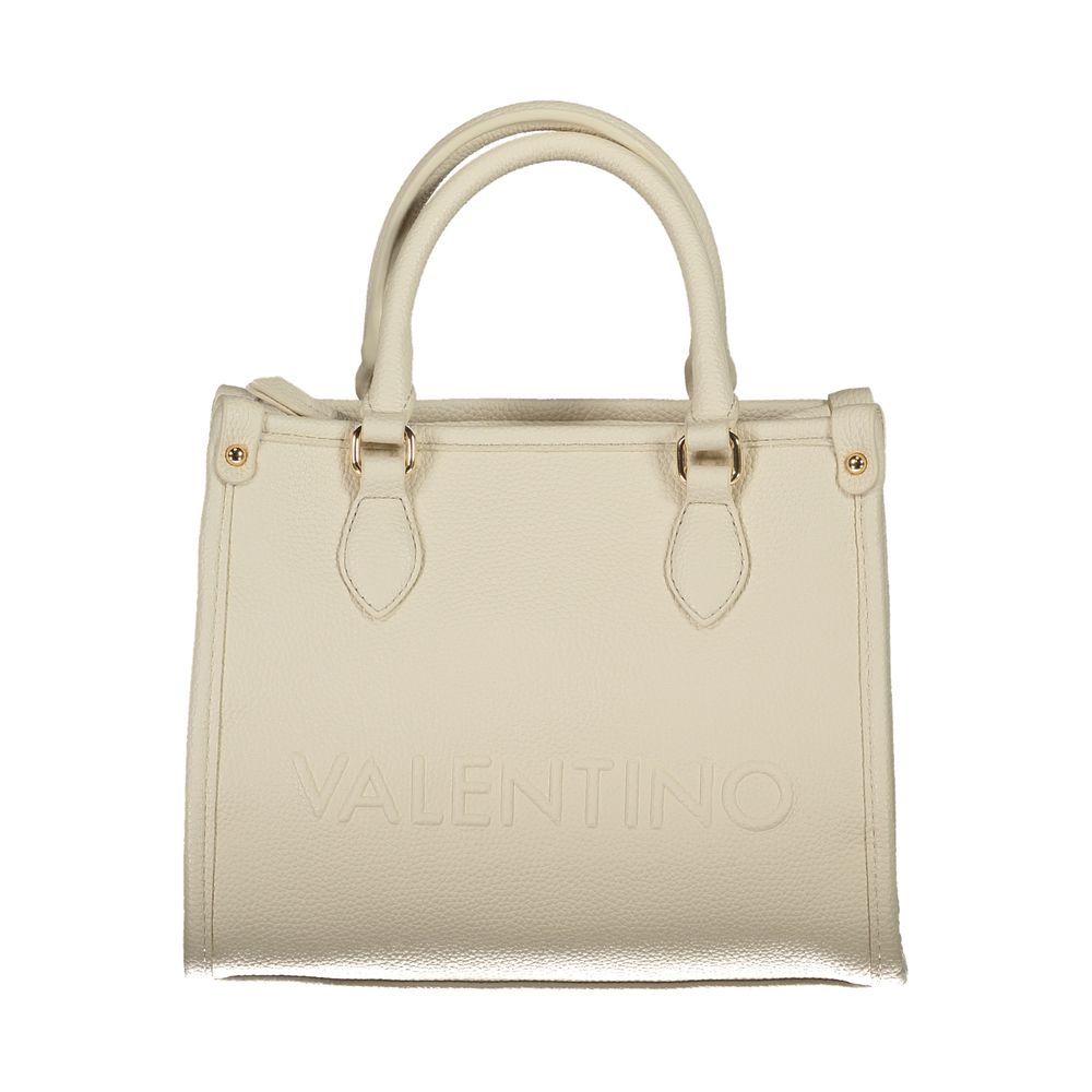 Mario Valentino Beige Polyurethane Women Handbag - ClickThatClicks 