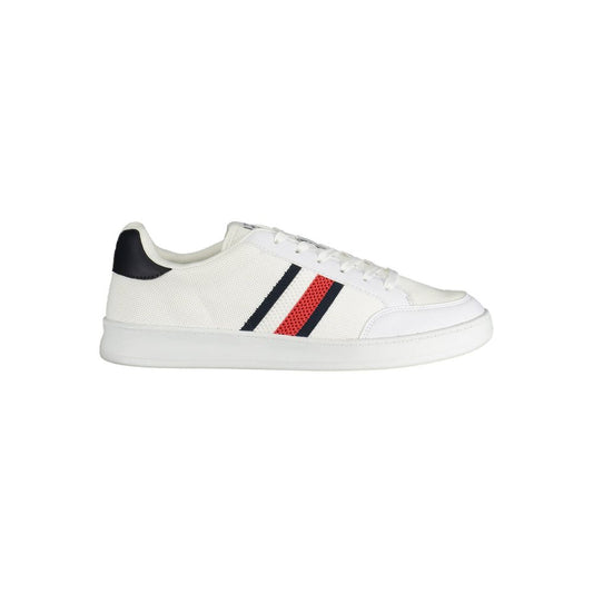 Tommy Hilfiger White Polyester Men Sneaker - ClickThatClicks 