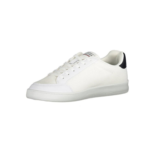 Tommy Hilfiger White Polyester Men Sneaker - ClickThatClicks 