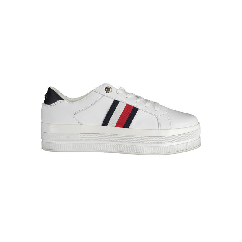 Tommy Hilfiger White Polyester Sneaker