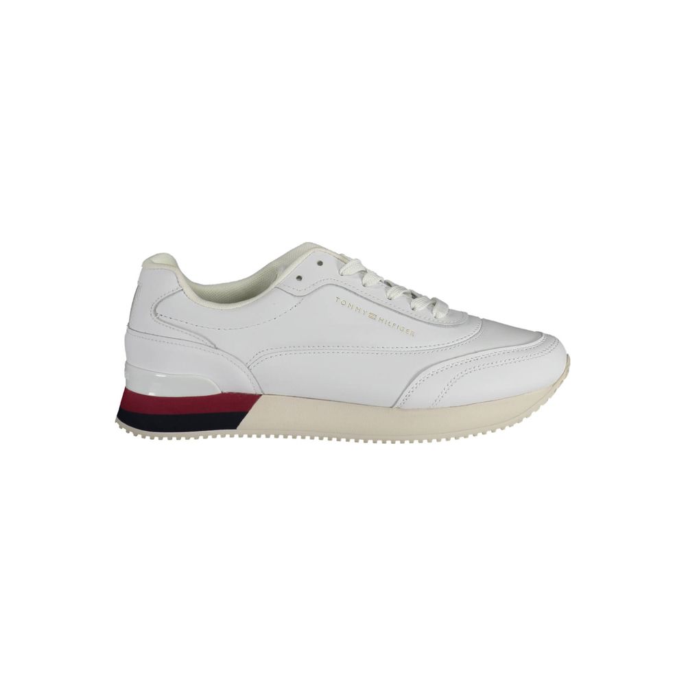 Tommy Hilfiger Bianco Pelle Women Sneaker - ClickThatClicks 