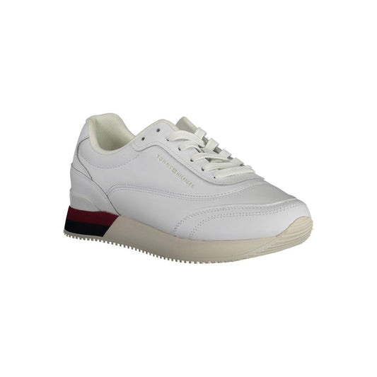 Tommy Hilfiger Bianco Pelle Women Sneaker - ClickThatClicks 