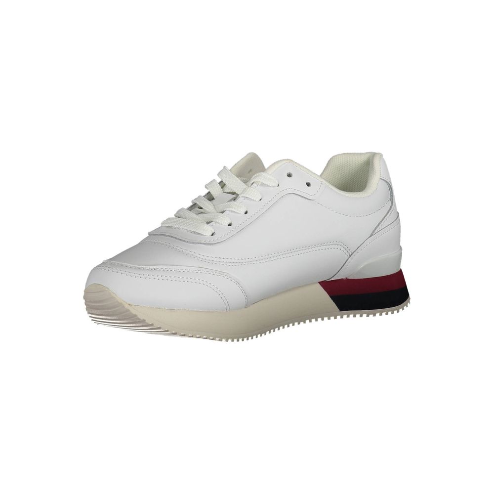 Tommy Hilfiger Bianco Pelle Women Sneaker - ClickThatClicks 