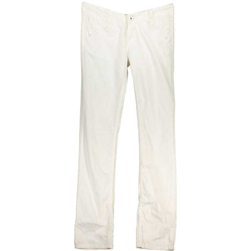 Blend White Cotton Jeans Denim