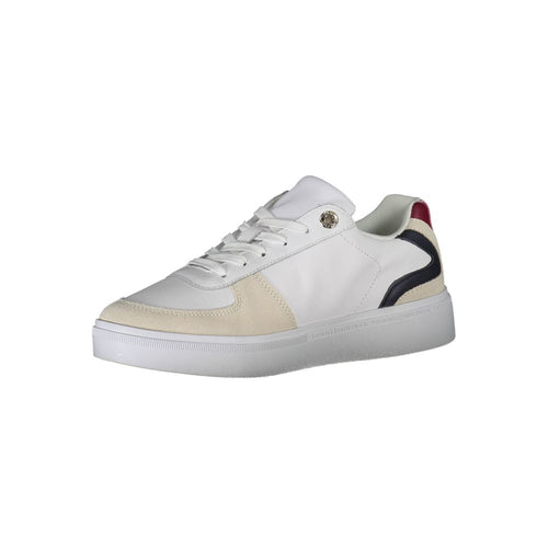 Tommy Hilfiger White Polyester Women Sneaker - ClickThatClicks 