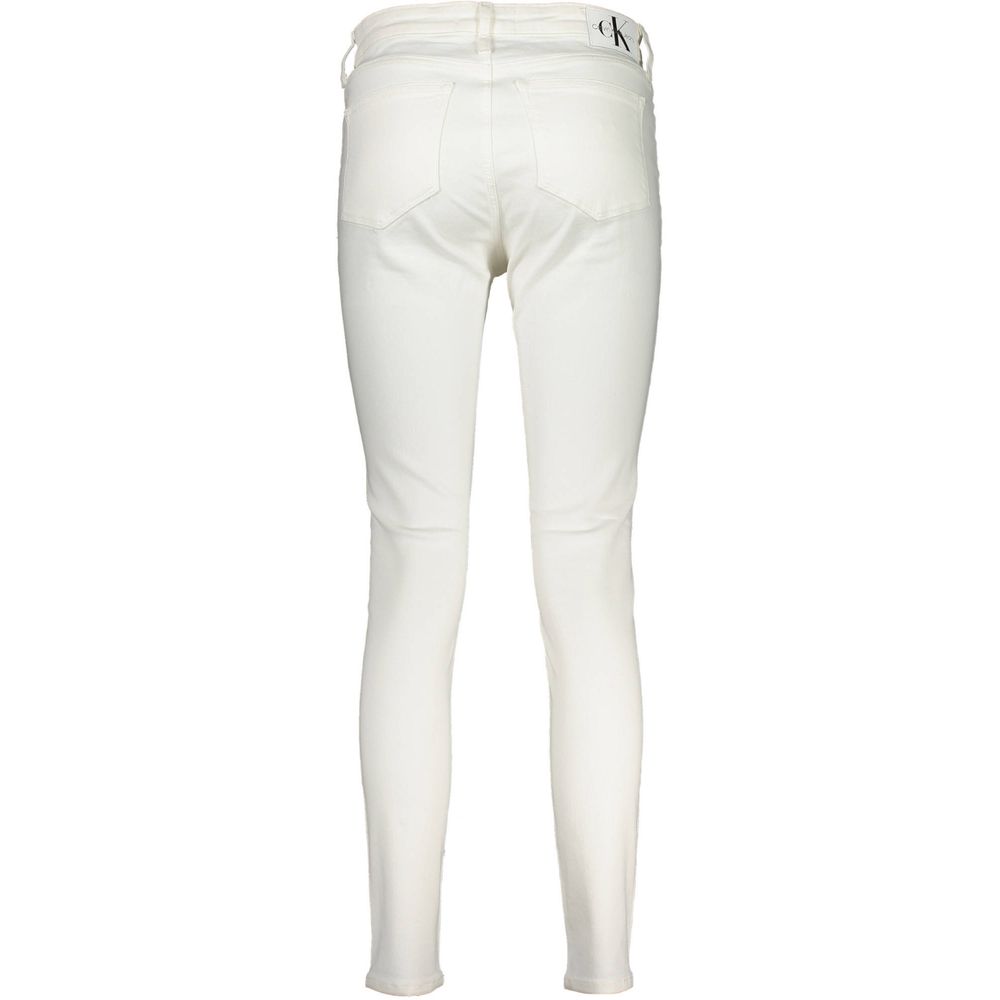 Calvin Klein Bianco Cotton Women Jeans - ClickThatClicks 