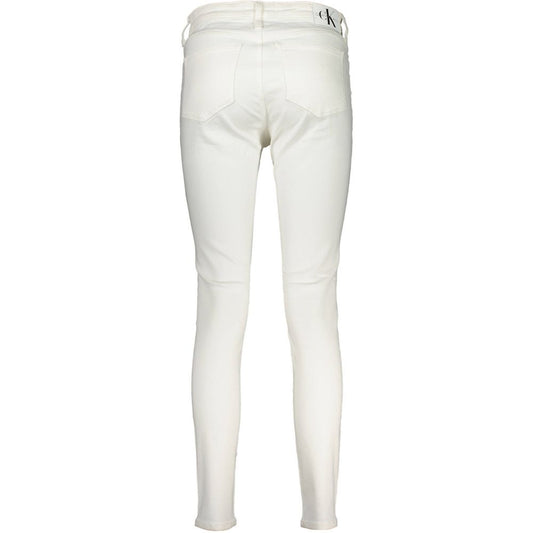 Calvin Klein Bianco Cotton Women Jeans - ClickThatClicks 