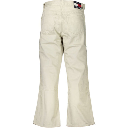 Tommy Hilfiger Beige Cotton Women Jeans - ClickThatClicks 