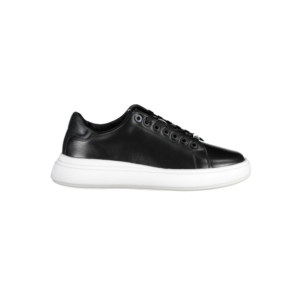 Calvin Klein Nero Pelle Donna Sneaker - ClickThatClicks 
