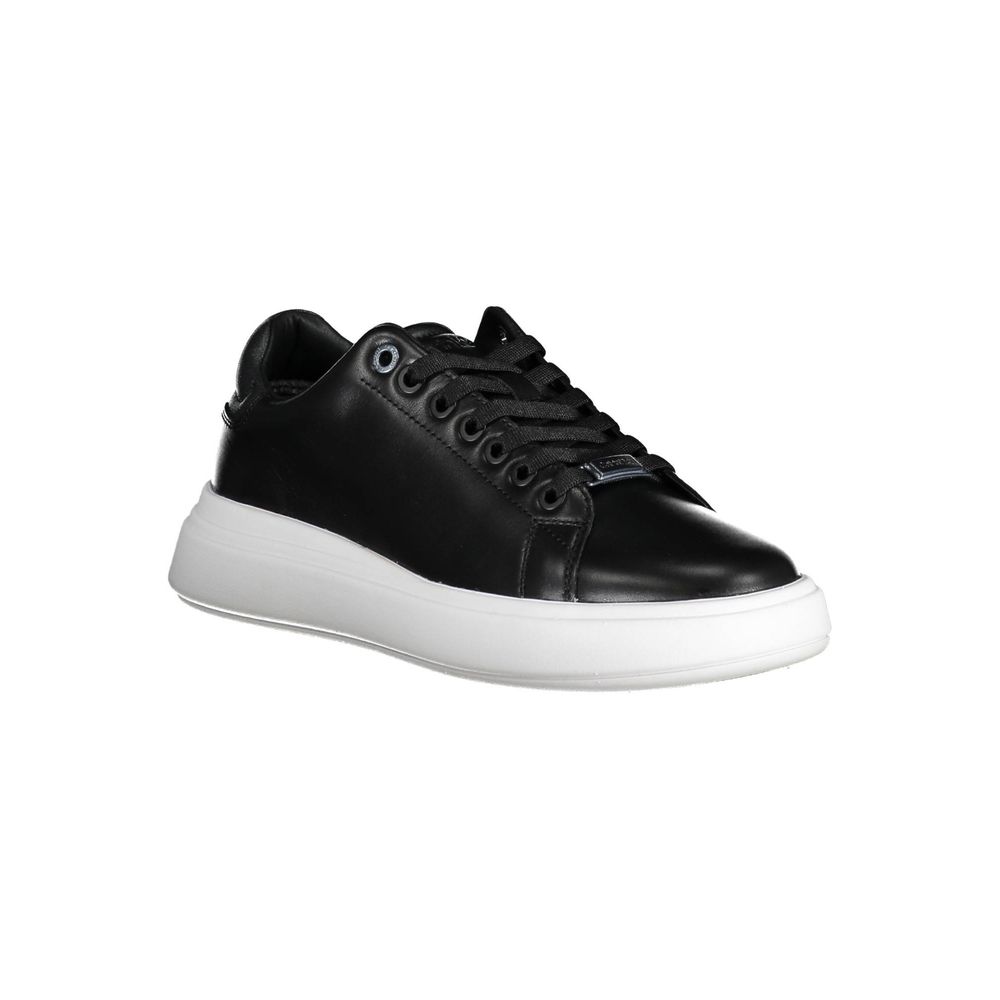 Calvin Klein Nero Pelle Donna Sneaker - ClickThatClicks 