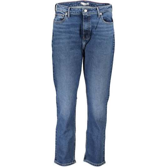 Tommy Hilfiger Blue Cotton Women Jeans - ClickThatClicks 