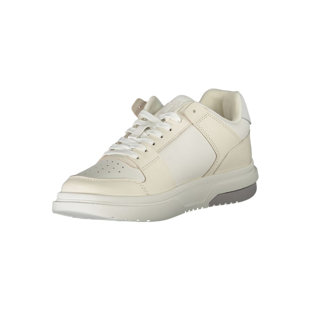 Tommy Hilfiger White Leather Women Sneaker - ClickThatClicks 