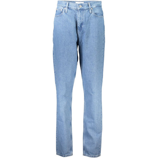 Calvin Klein Azzurro Cotton Women Jeans - ClickThatClicks 