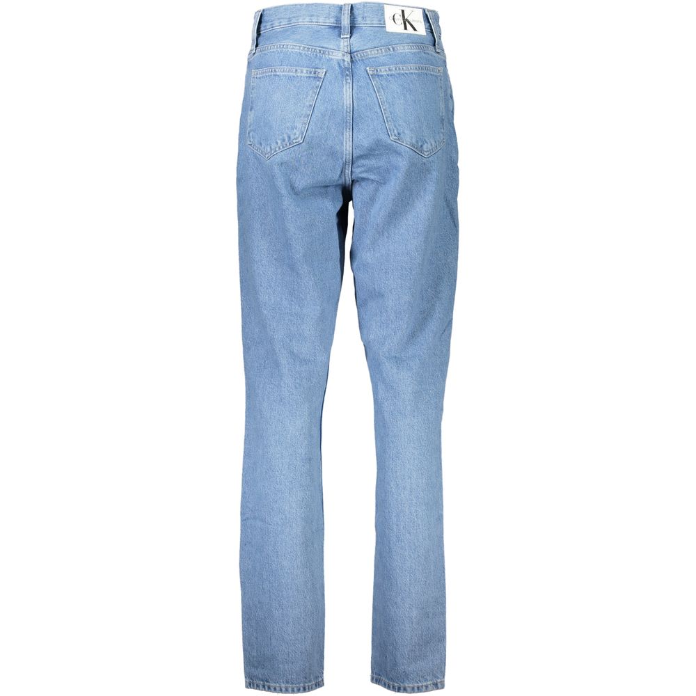 Calvin Klein Azzurro Cotton Women Jeans - ClickThatClicks 