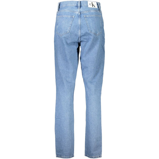 Calvin Klein Azzurro Cotton Women Jeans - ClickThatClicks 