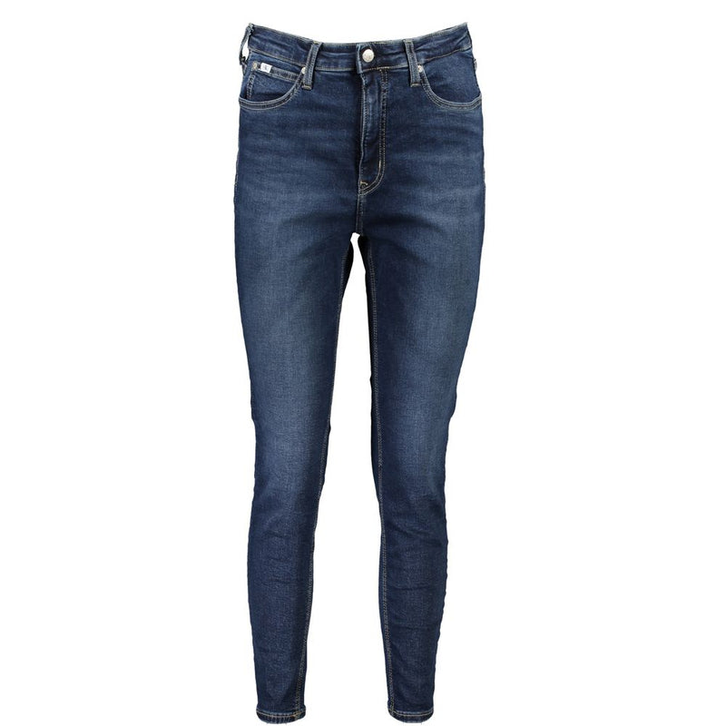 Calvin Klein Blue Cotton Women's Skinny Ankle Jean
