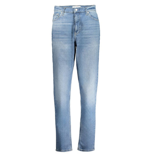 Calvin Klein Azzurro Cotton Women Jeans - ClickThatClicks 