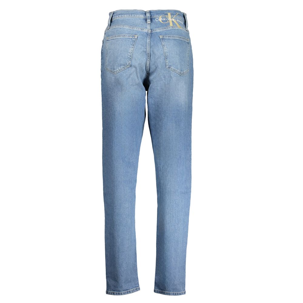 Calvin Klein Azzurro Cotton Women Jeans - ClickThatClicks 