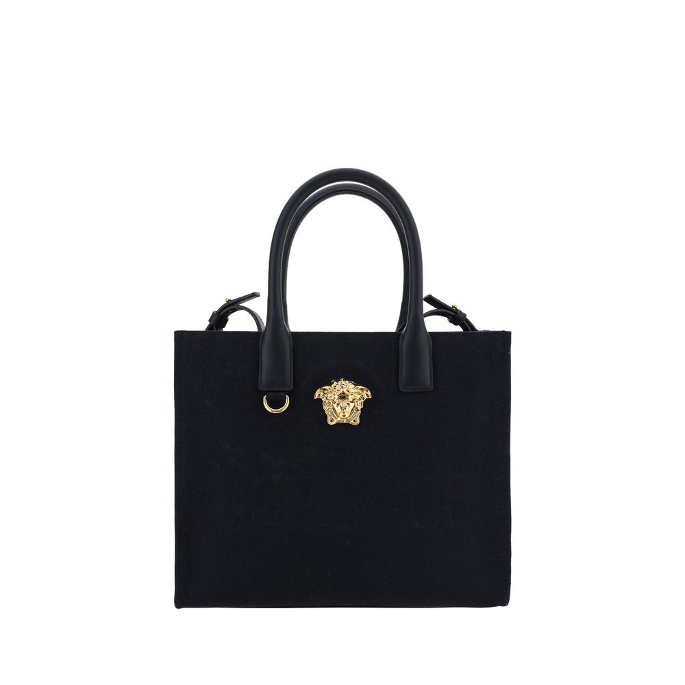 Versace Black Cotton Shoulder Bag - ClickThatClicks 