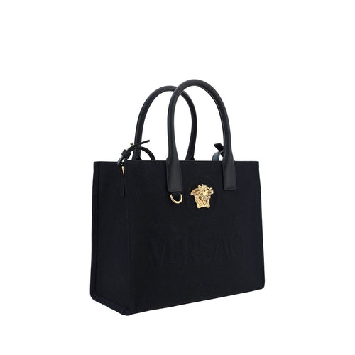 Versace Black Cotton Shoulder Bag - ClickThatClicks 