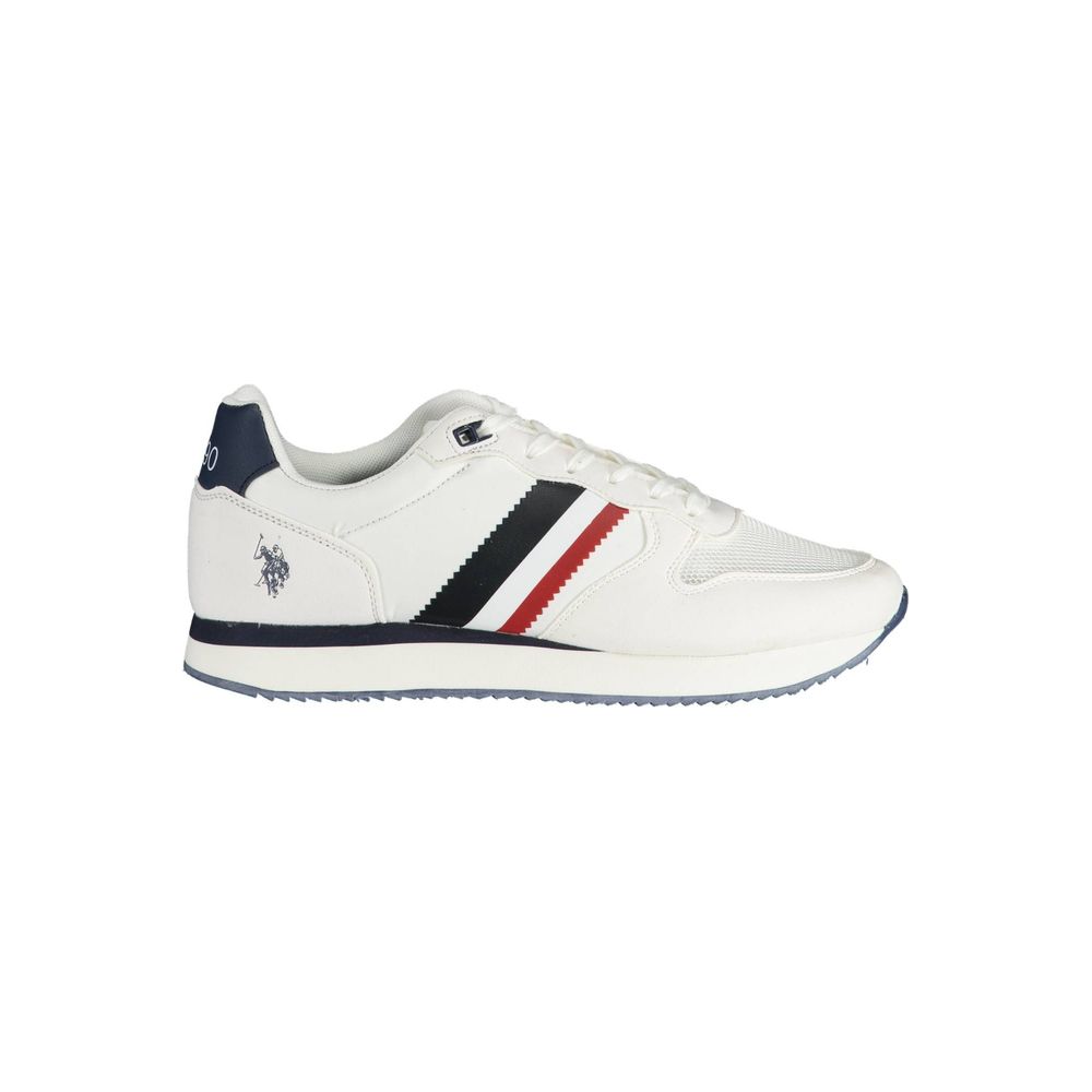 U.S. POLO ASSN. White Polyester Sneaker