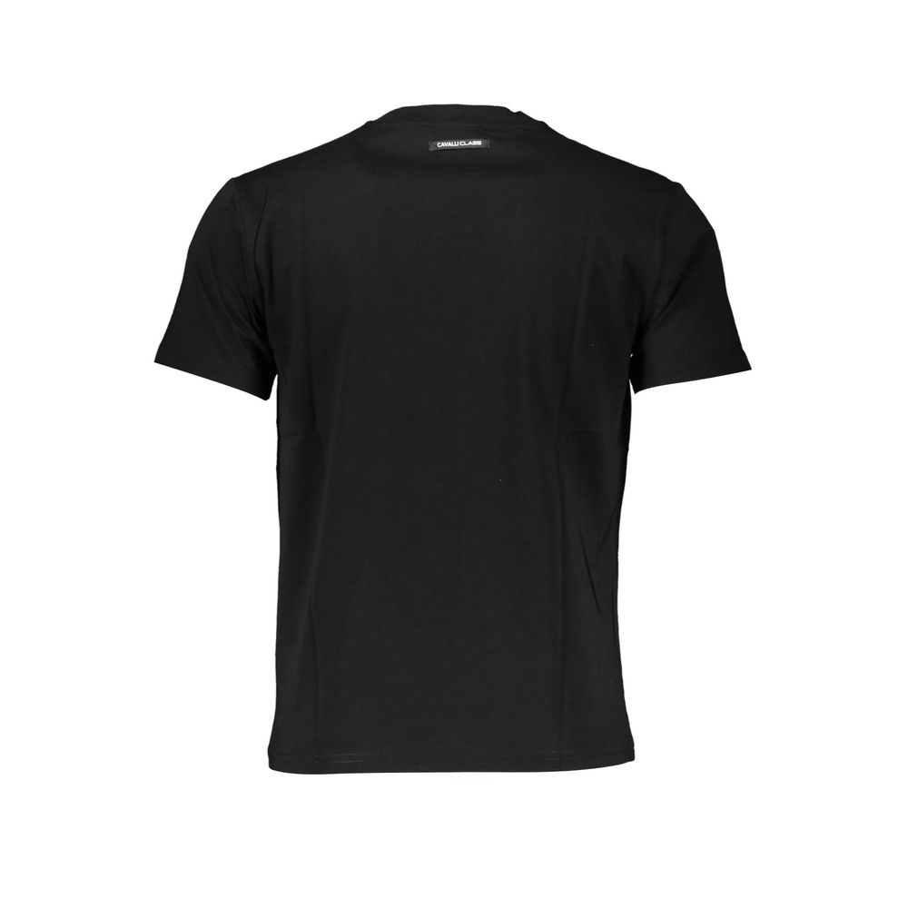 Cavalli Class Black Cotton T-Shirt