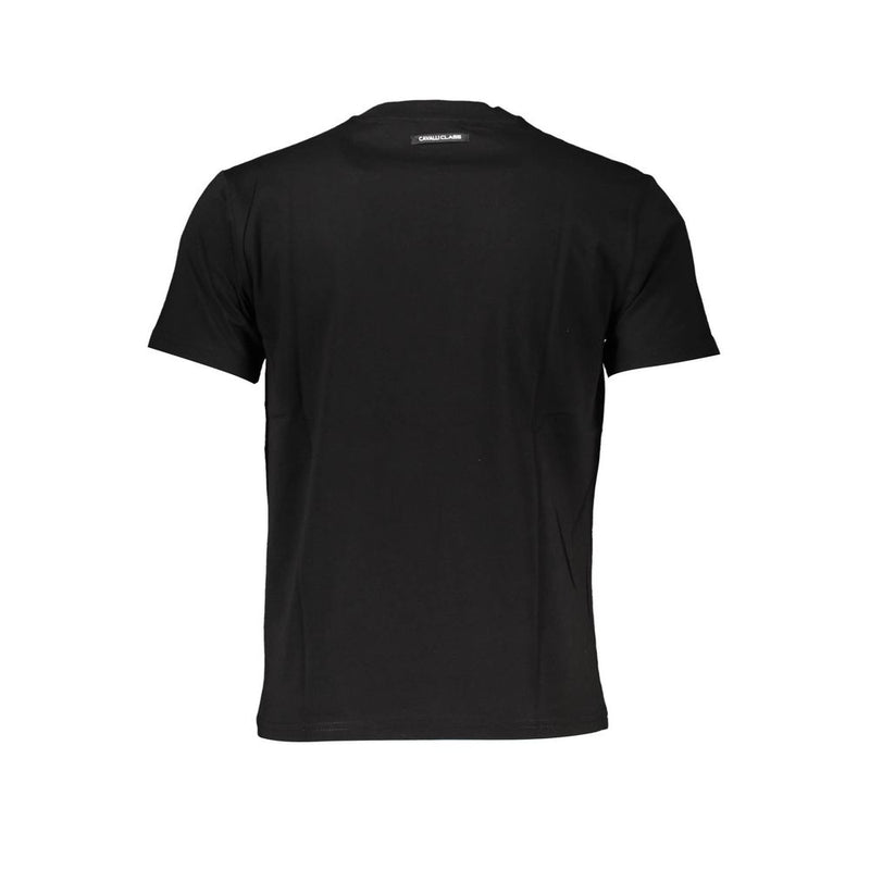 Cavalli Class Black Cotton T-Shirt