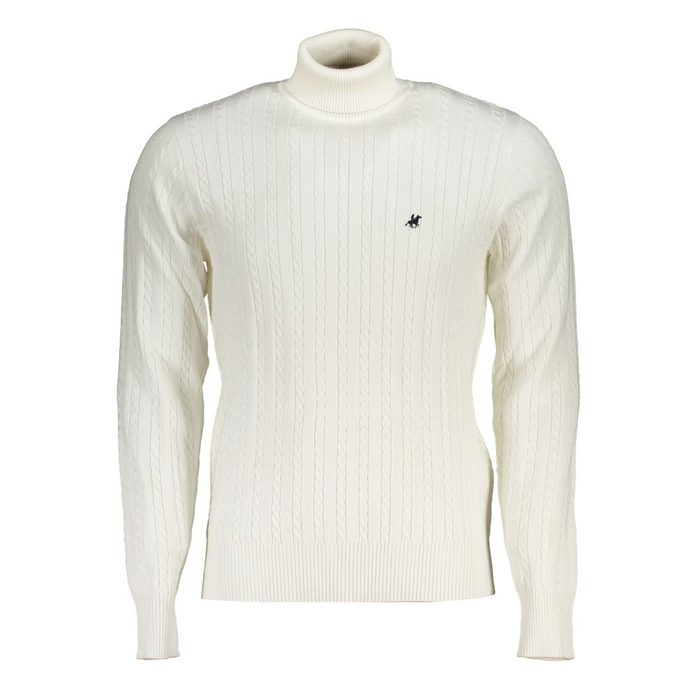 U.S. Grand Polo White Nylon Sweater