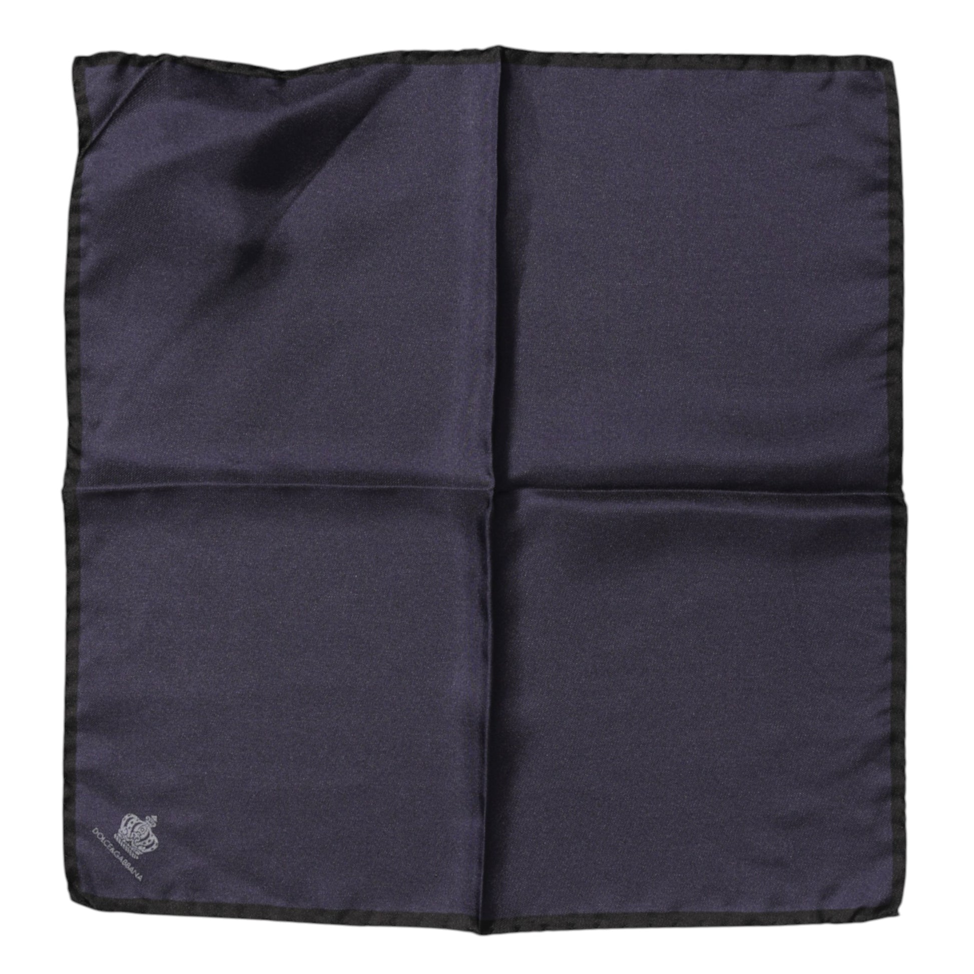 Dolce & Gabbana Blue DG Crown Silk Square Men Foulard Scarf - ClickThatClicks 