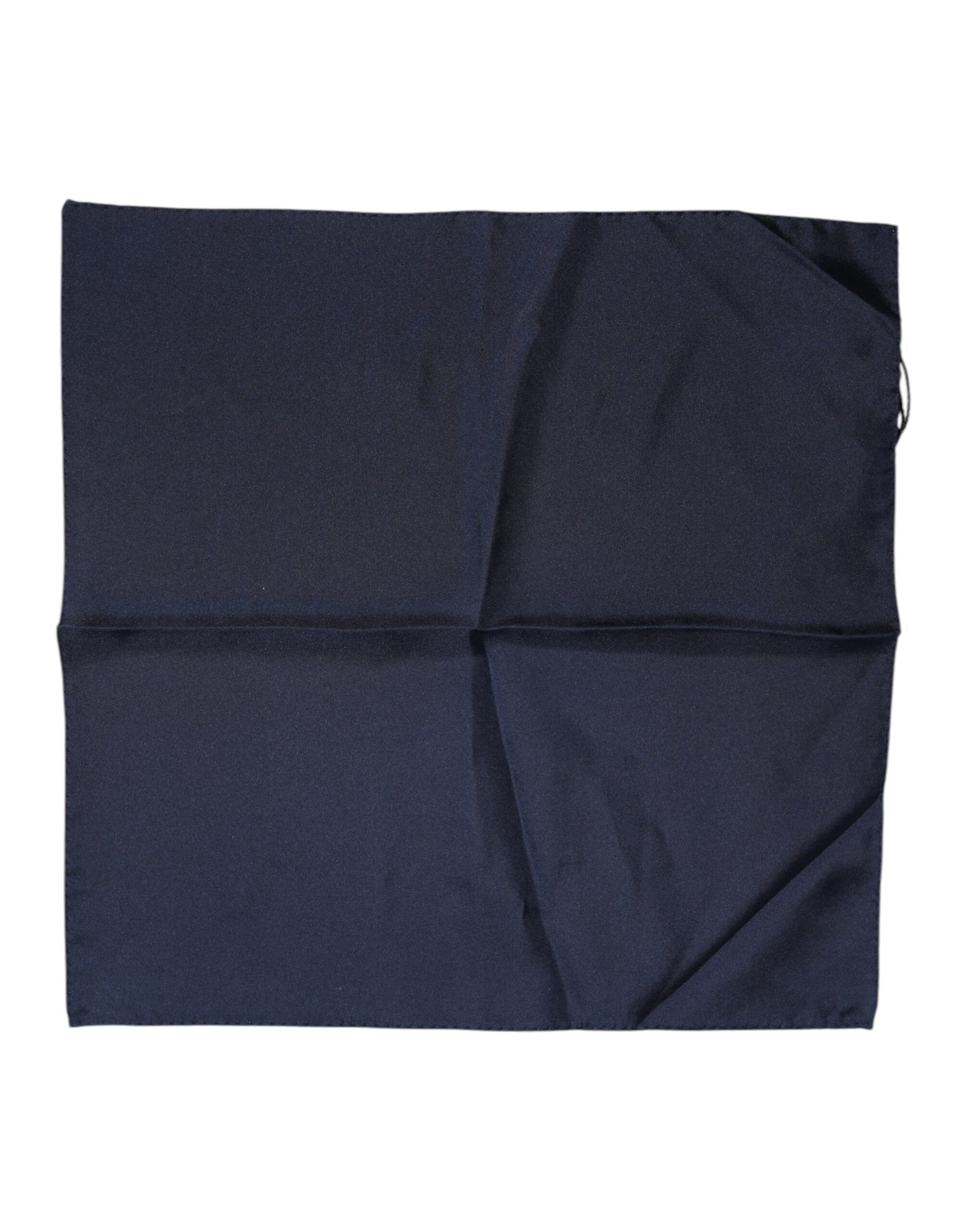 Dolce & Gabbana Dark Blue Silk Square Men Foulard Scarf - ClickThatClicks 