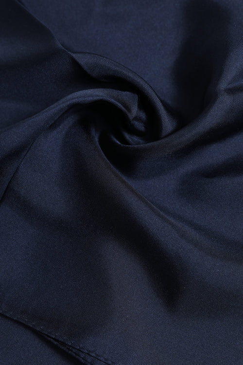 Dolce & Gabbana Dark Blue Silk Square Men Foulard Scarf - ClickThatClicks 