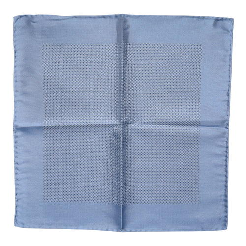 Dolce & Gabbana Light Blue Silk Square Men Foulard Scarf - ClickThatClicks 
