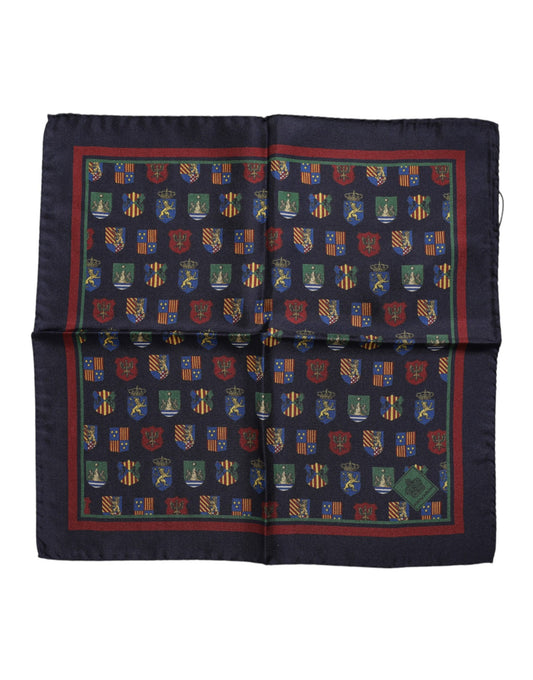 Dolce & Gabbana Multicolor Medals Square Foulard Scarf - ClickThatClicks 