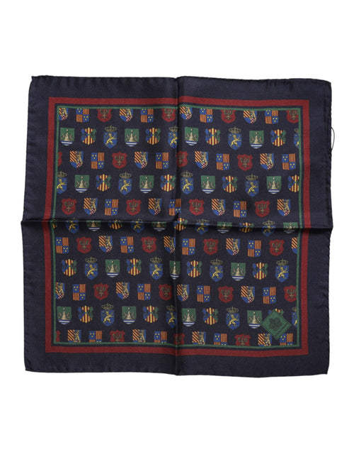 Dolce & Gabbana Multicolor Medals Square Foulard Scarf - ClickThatClicks 
