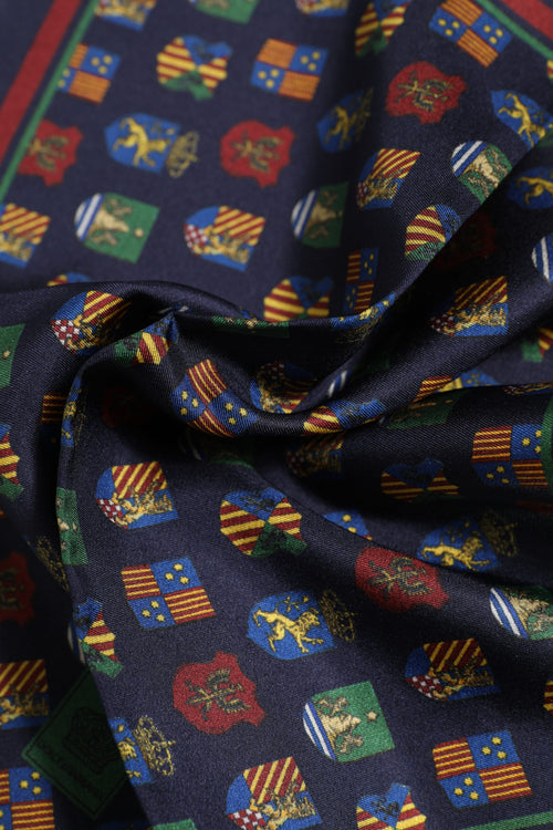Dolce & Gabbana Multicolor Medals Square Foulard Scarf - ClickThatClicks 