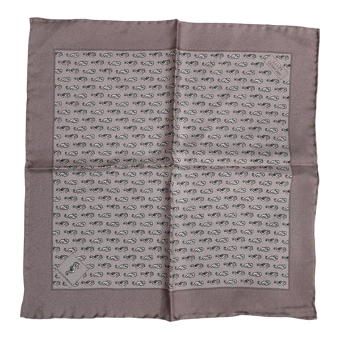 Dolce & Gabbana Brown Sea Horse Silk Square Foulard Scarf - ClickThatClicks 
