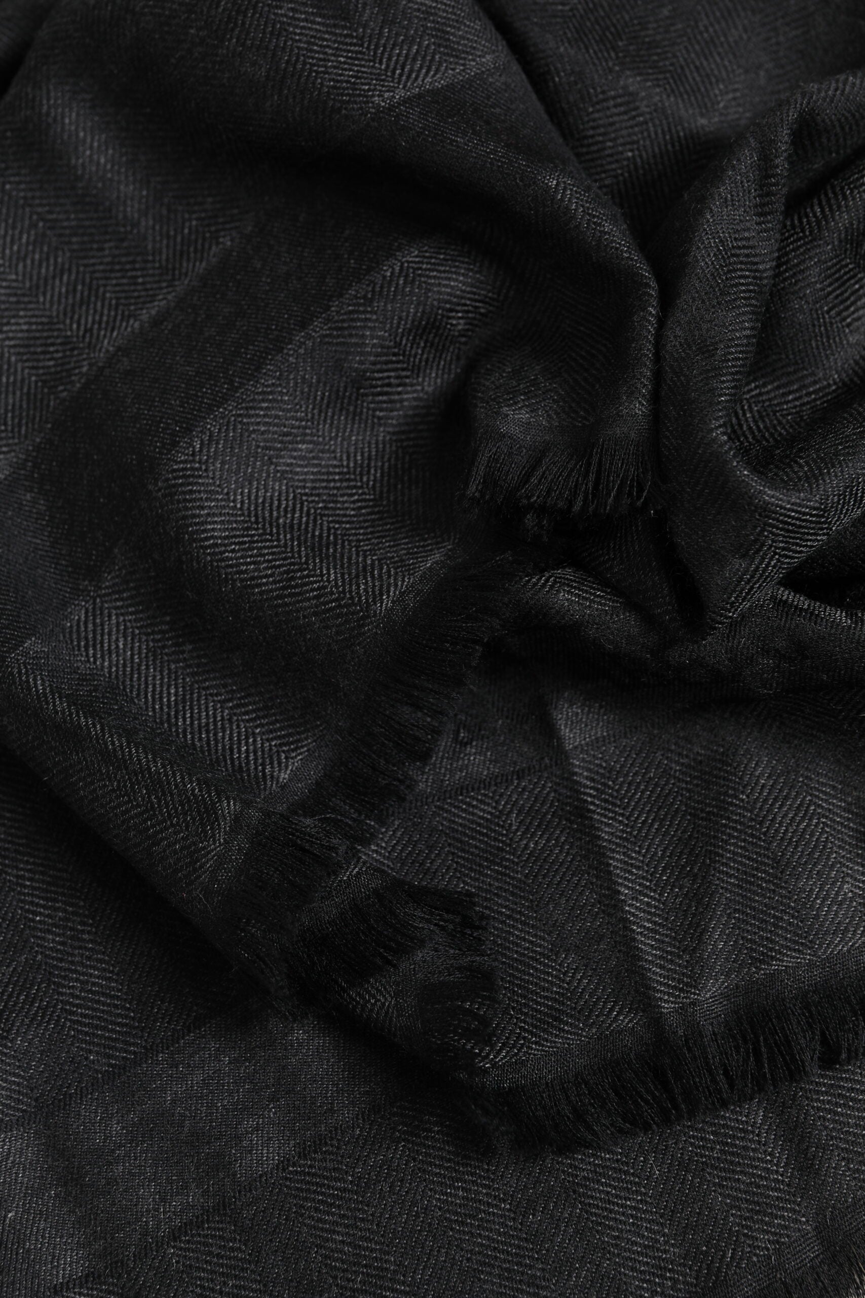 Dolce & Gabbana Dark Gray Cashmere Fringes Neck Warmer Scarf - ClickThatClicks 