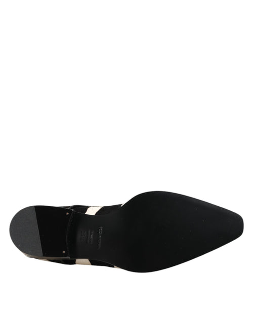 Dolce & Gabbana Black White Zebra Pony Fur Dress Shoes - ClickThatClicks 