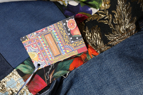 Dolce & Gabbana Blue AMBER Patchwork High Waist Denim Jeans - ClickThatClicks 