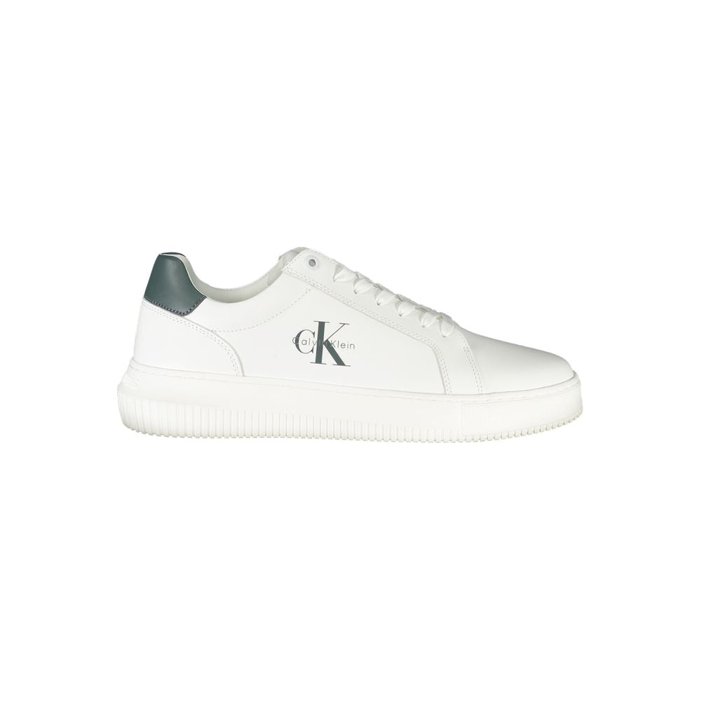 Calvin Klein Bianco Polyurethane Men Sneaker - ClickThatClicks 