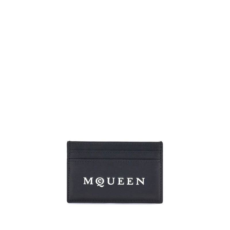 Alexander McQueen Black Calf Leather Bos Taurus Wallet