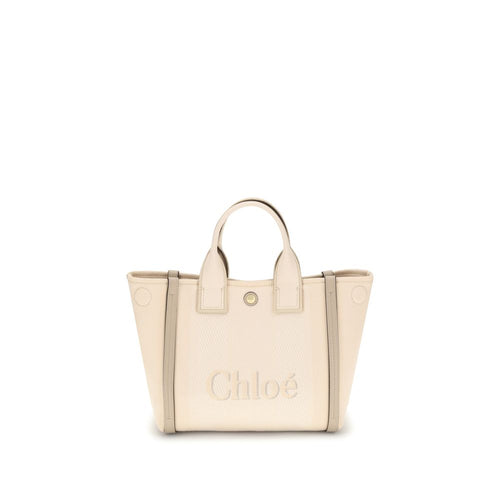 Chloé Beige Cotton Handbag - ClickThatClicks 