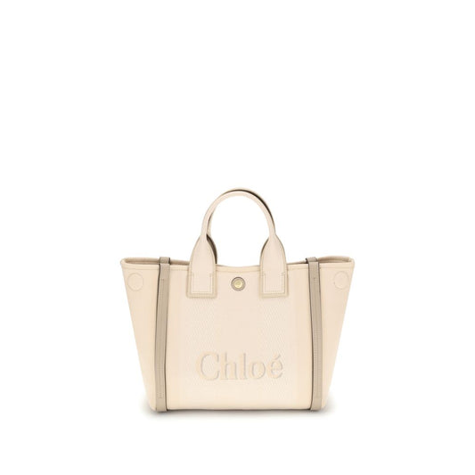 Chloé Beige Cotton Handbag - ClickThatClicks 