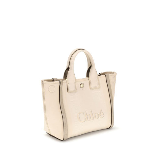 Chloé Beige Cotton Handbag - ClickThatClicks 
