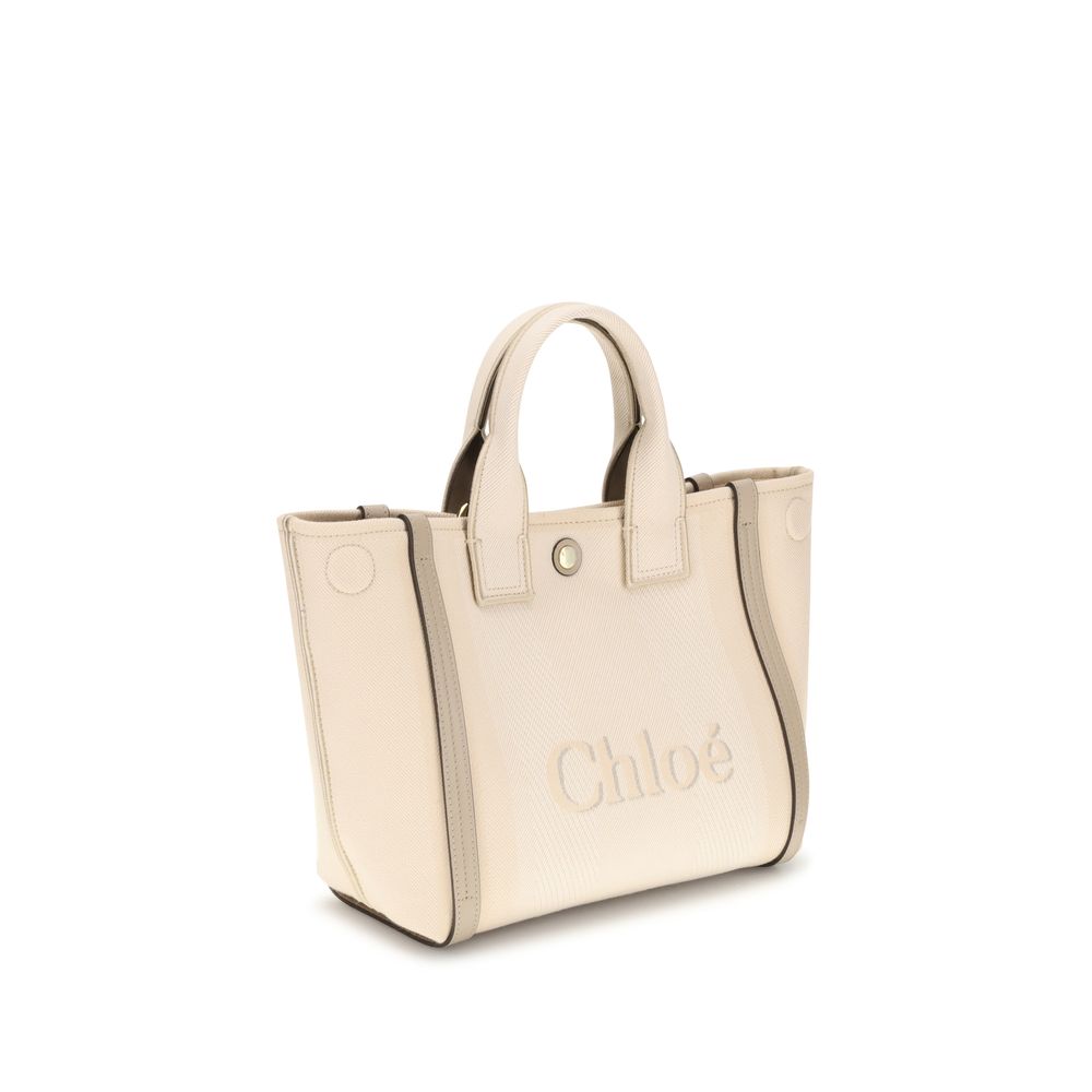 Chloé Beige Cotton Handbag - ClickThatClicks 
