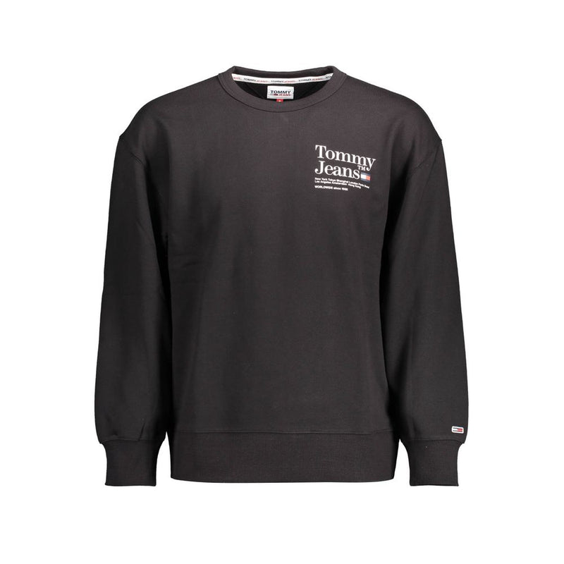 Tommy Hilfiger Black Cotton Men Sweater