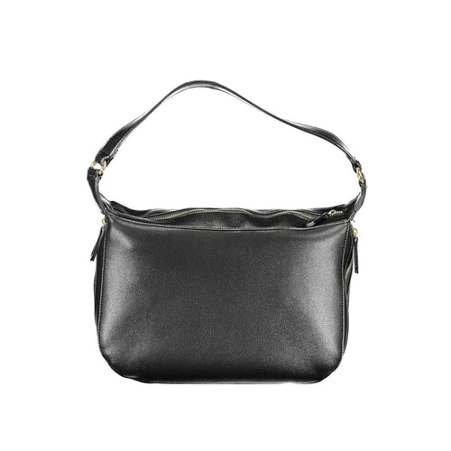 Mario Valentino Black Polyurethane Women Handbag - ClickThatClicks 